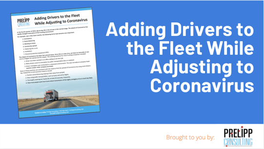 Adding Drivers to the Fleet While Adjusting to Coronavirus
