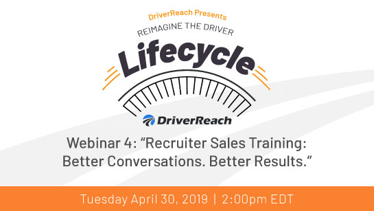 Upcoming Webinar: “Recruiter Sales Training: Better Conversations. Better Results”